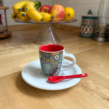 Ceramic Espresso Coffee Cup - Morocco