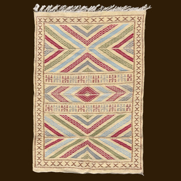 Bohemian Moroccan Rug - Vibrant Geometric Design