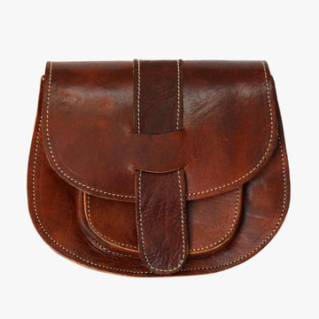 Small Brown Leather Satchel