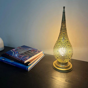 Moroccan Handmade Brass Lamp