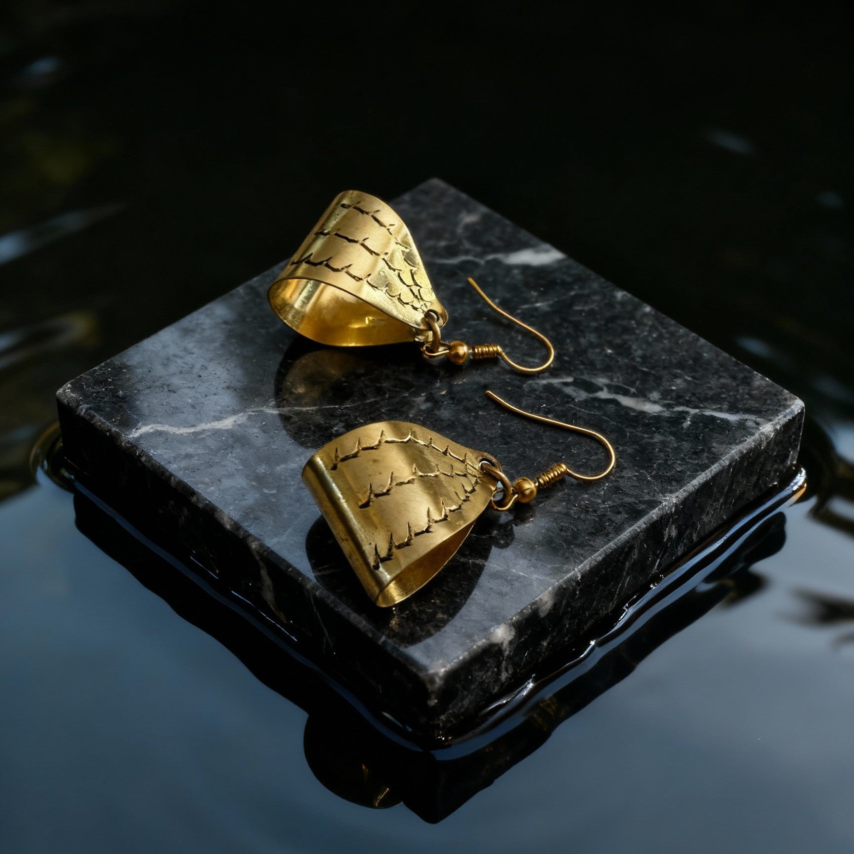 Moroccan Handmade Brass Earrings