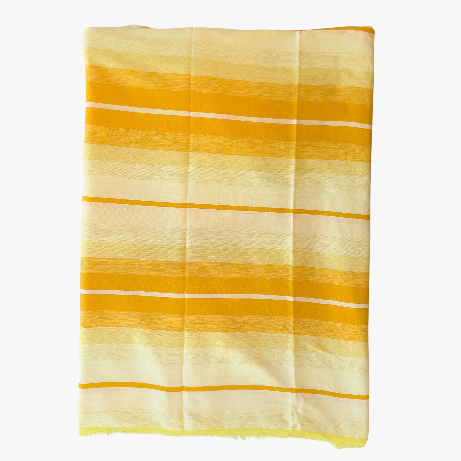 Handwoven Moroccan Throw Blanket with Sun Yellow Tones