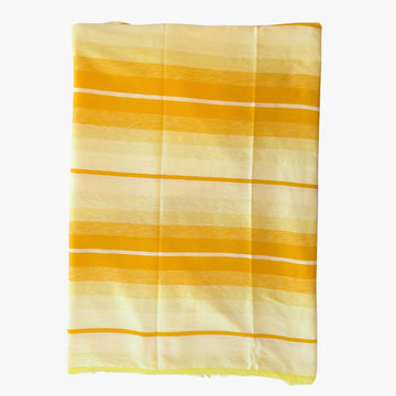 Handwoven Moroccan Throw Blanket with Sun Yellow Tones