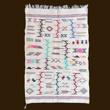 Modern Berber Rug – Vibrant Multi-colored Geometric Patterns