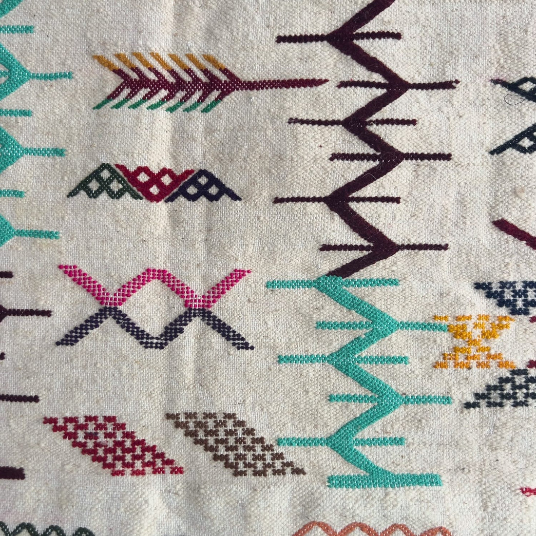 Modern Berber Rug – Vibrant Multi-colored Geometric Patterns