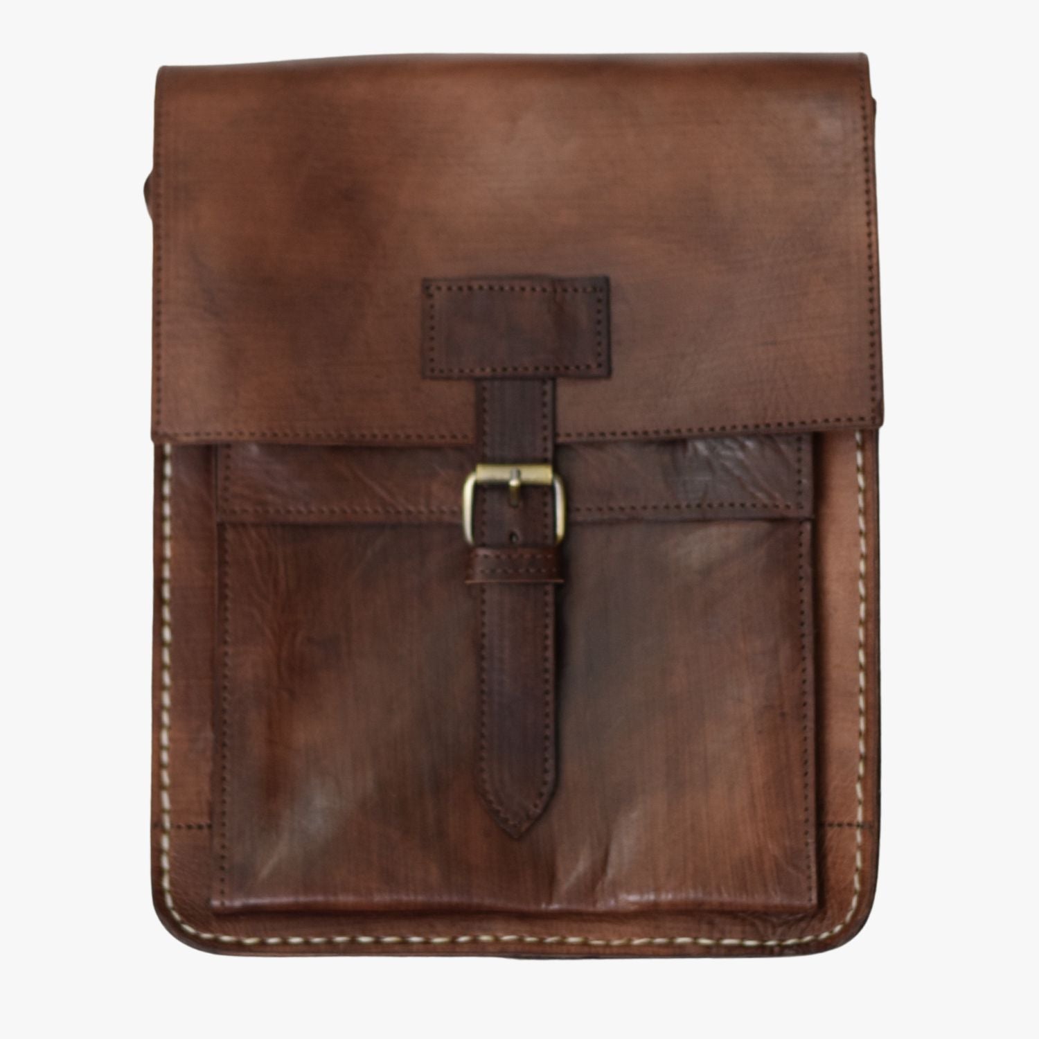 Dark Brown Leather Satchel