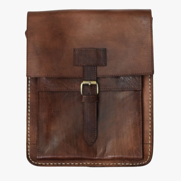 Dark Brown Leather Satchel