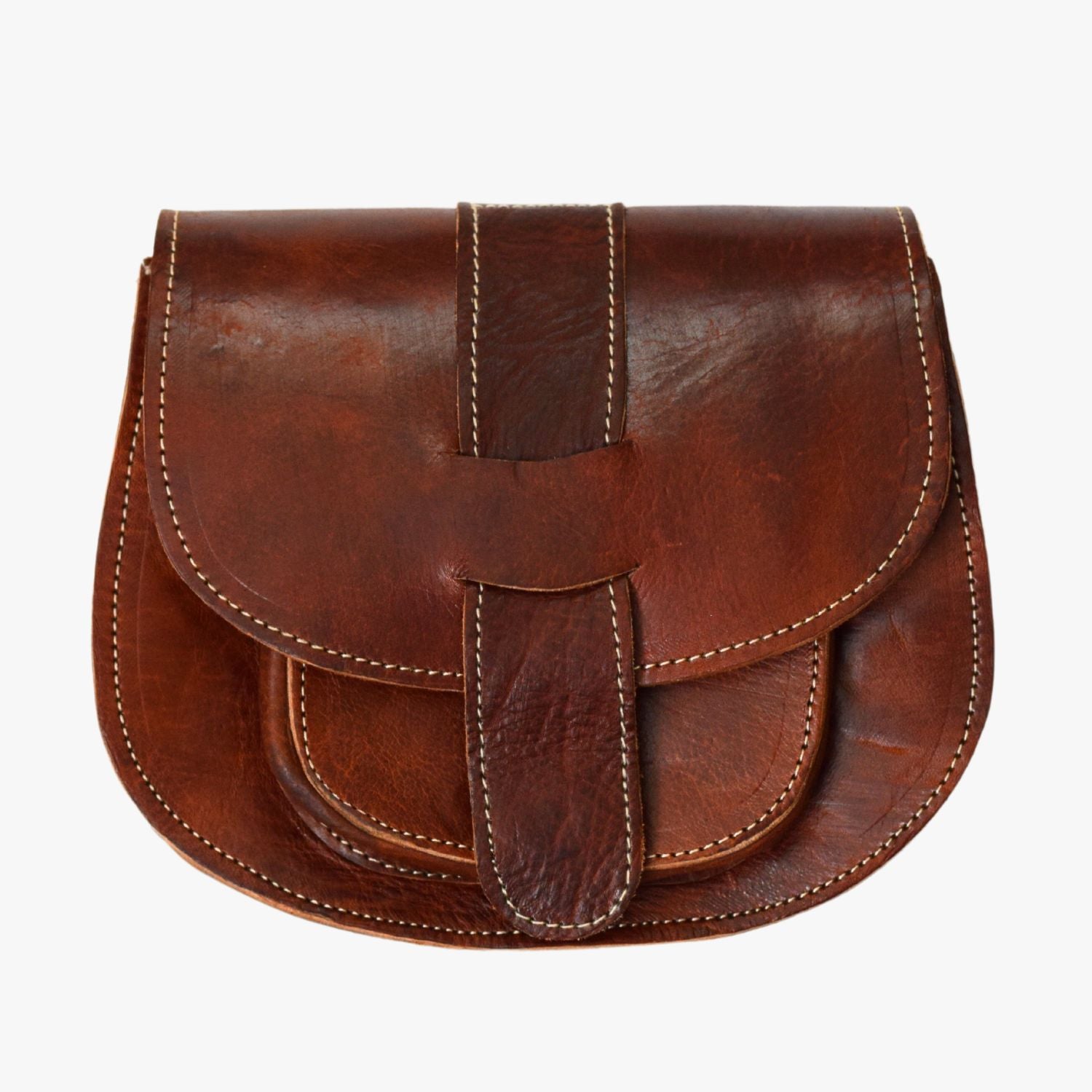 Small Brown Leather Satchel