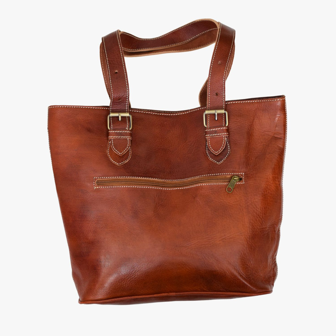 Women's Brown Leather Tote Bag